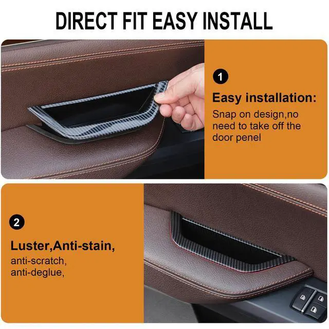 Alt view image 4 of 6 - Beige Left Door Armrest Handle Storage Compartment Compatible With BMW X3 F25 2010-2016 X4 F26 2014-2017 Driver Side Cover Container Storage Box Armrest Cover