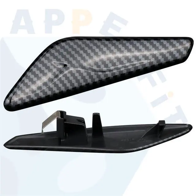 Alt view image 3 of 5 - Front Fender Carbon Fiber Trim Finisher for Left Driver & Right Passenger Side Fender Compatible with BMW X3 F25 X4 F26 2011 2012 2013 2014 2015 2016 2017 51117338569 51117338570