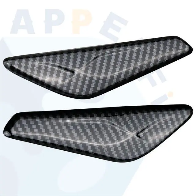 Alt view image 5 of 5 - Front Fender Carbon Fiber Trim Finisher for Left Driver & Right Passenger Side Fender Compatible with BMW X3 F25 X4 F26 2011 2012 2013 2014 2015 2016 2017 51117338569 51117338570