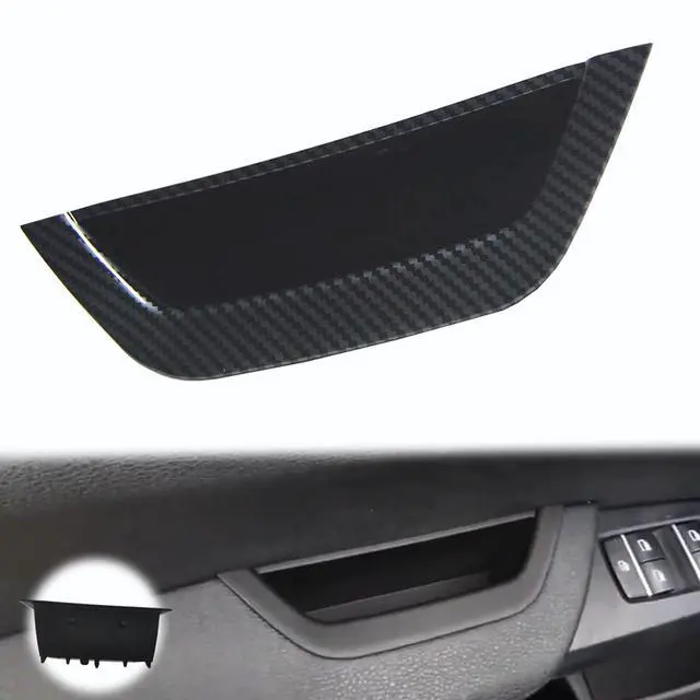 Main image of Carbon Fiber Pattern Driver Side Door Armrest Handle Storage Compartment Compatible for BMW X3 F25 2010-2016 X4 F26 2014-2017 Cover Door Container Storage Box Door Armrest Cover