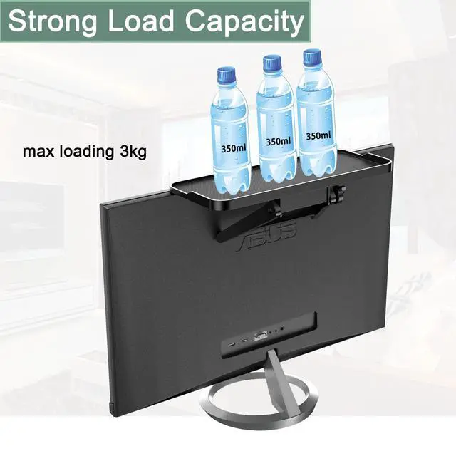 Alt view image 5 of 7 - TV Screen Top Shelf Monitor Shelf Adjustable Computer Screen for Office Desk,Cellphone Stand,Media Box, Game Console,Router 11.8x4.7 inch TV Tray Stand Mount Storage Organizer Bracket 1 Piece
