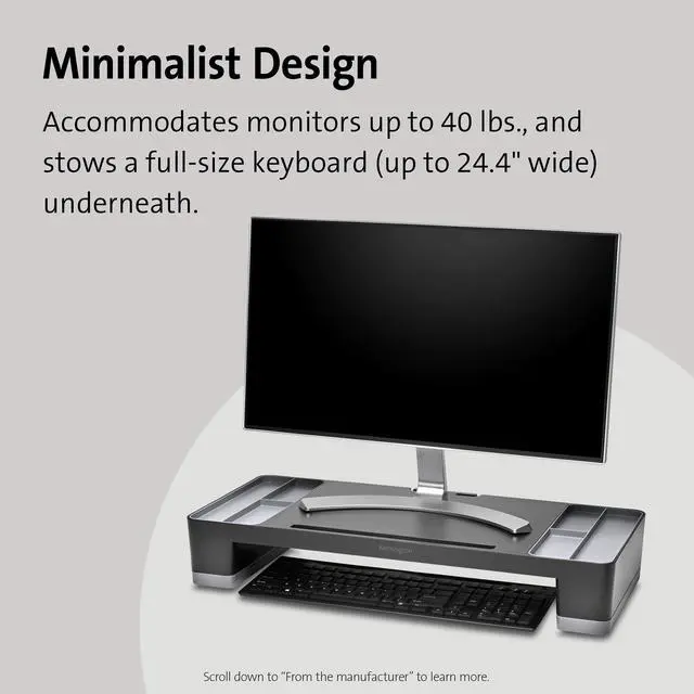 Alt view image 5 of 7 - Organizing Monitor Stand-Black (K58300WW)