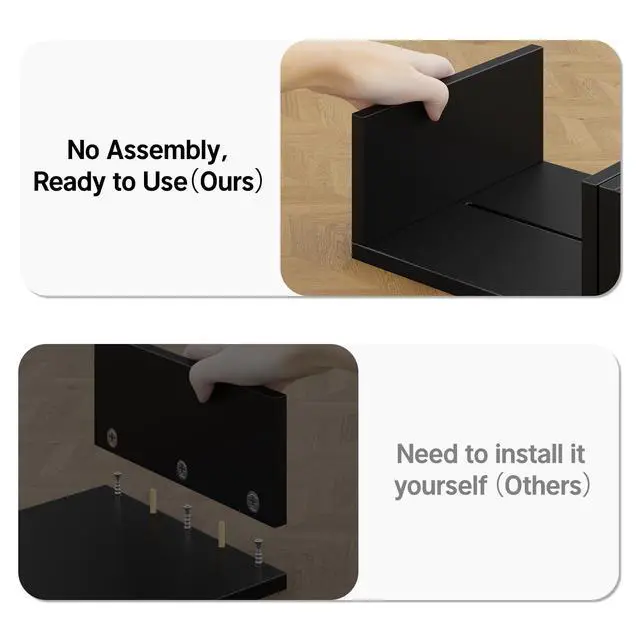 Alt view image 6 of 7 - Dual Monitor Stand with USB Ports,Wood Computer Monitor Stand Riser with Drawer,Adjustable Desk Shelf,Desk Organizer for Computer,Laptop,No Assembly Required,Black