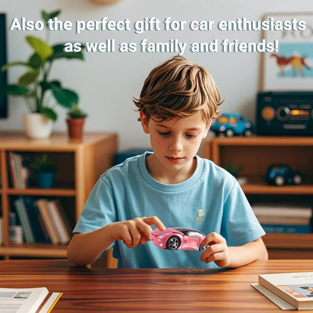 Alt view image 5 of 7 - Wireless 3D Sports Car Shape Ergonomic Optical Mini Mouse for Kids & Laptop PC - Mouse Case (Pink)