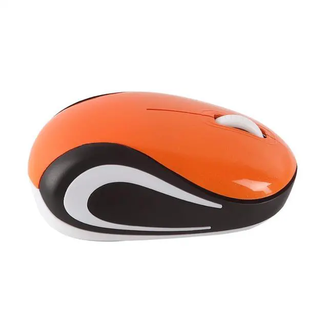 Alt view image 6 of 7 - Mini Small Wireless Mouse for Travel Optical Portable Mini Cordless Mice with USB Receiver for PC Laptop Computer (Orange)