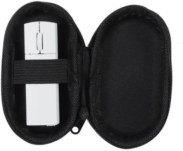 Main image of Ultra Small Bluetooth Wireless Mouse, Dual Mode (BT+2.4G) Noiseless Rechargeable (with Mouse Case), 1200 DPI Slim and Portable Mini Travel Cordless Mice for PC Computer Laptop (White)