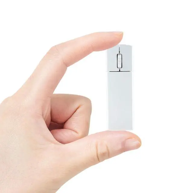 Alt view image 5 of 7 - Ultra Small Bluetooth Wireless Mouse, Dual Mode (BT+2.4G) Noiseless Rechargeable (with Mouse Case), 1200 DPI Slim and Portable Mini Travel Cordless Mice for PC Computer Laptop (White)
