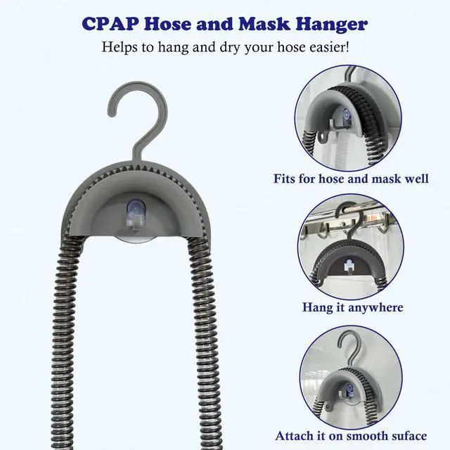 Alt view image 6 of 7 - CPAP Cleaning Kits with Tube and Mask Brush, Collapsible Wash Basin & Hose Hanger - CPAP Hose Cleaner Supplies to Make Cpap Accessories Cleaning, Drying, Storing Easier