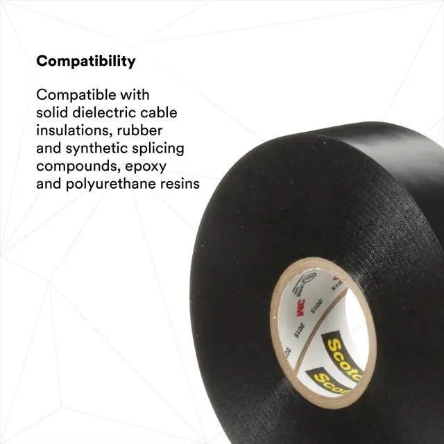 Alt view image 7 of 7 - Scotch Vinyl Electrical Tape Super 88, 3/4 in x 44 ft, Black, 1 roll, Premium Grade, Rubber Resin Adhesive, PVC Backing, All-Season Heavy Duty Electric Tape