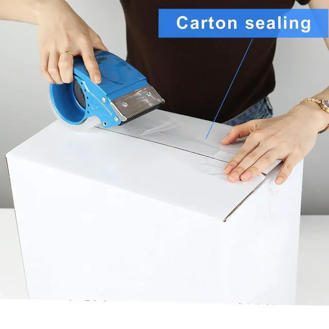Alt view image 6 of 7 - 3 Inch Wide Packing Tape with Dispenser,2.4 Mil x 55 Yards Heavy Duty Packaging Tape Refill for Shipping,Industrial Grade,Urtal Strong Boxing Tape for Moving,Mailing and Storages (Clear)