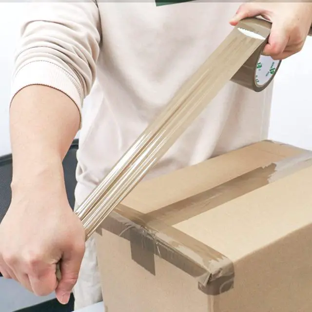 Alt view image 5 of 6 - Brown Packing Tape with Dispenser, 2.4 Mil 1.88 Inch x 60 Yards, 6 Refills Rolls Packaging Tape for Moving, Shipping and Storage