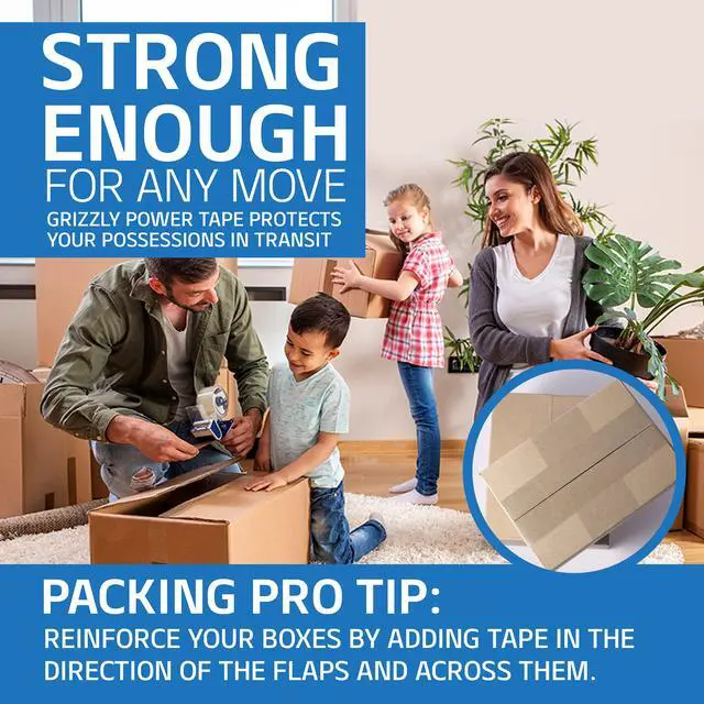 Alt view image 5 of 7 - Clear Packing Tape (12 Rolls) | Heavy Duty Packing Tape (2 Inch x 65 Yards) | 2.8mil Thick Strong Adhesive for Moving Boxes, Shipping Cartons, Office Use, Storage & Wrapping (780 Yards)
