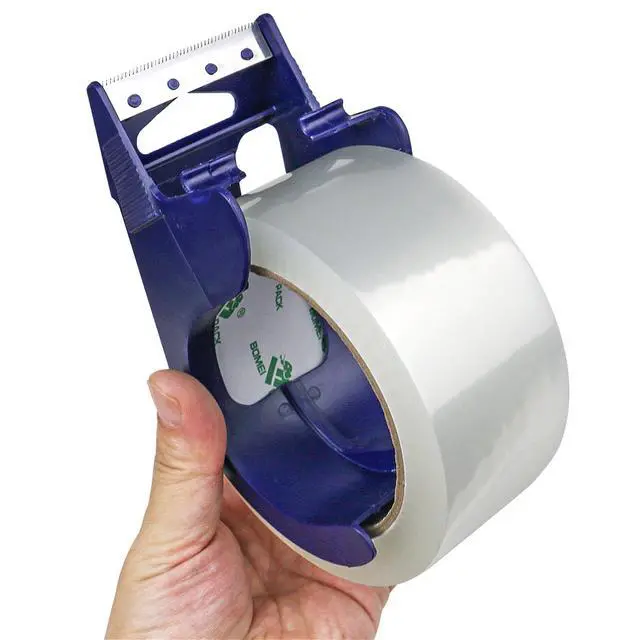 Alt view image 6 of 7 - Packing Tape with Blue Dispenser Clear Packaging Tape for Shipping Moving Strong Sealing Adhesive Industrial Depot Tapes for Storage 1.88 inch x 55 Yards, 3 Rolls