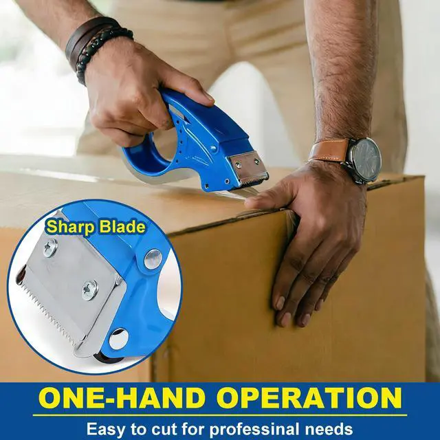 Alt view image 6 of 7 - 2 in Clear Packing Tape and Dispenser 120 Yard
