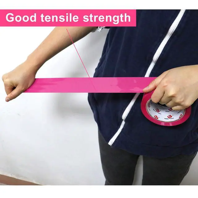 Alt view image 7 of 7 - Heavy Duty 6 Rolls Colored Moving Tape with Dispenser 1.88 Inch x 60 Yard, Pink Packaging Tape 2.4 mil Packing Tape for Shipping, Moving, Mailing & Storage