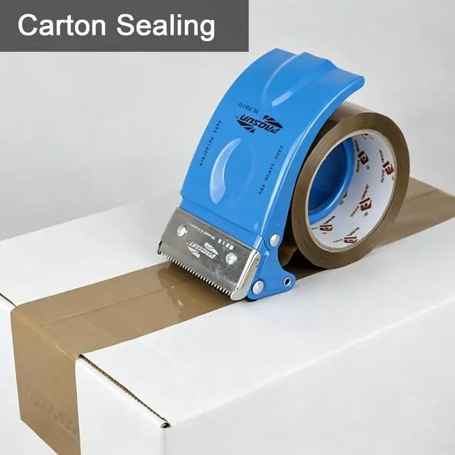 Alt view image 4 of 7 - 3" Heavy Duty Packing Tape 6 Rolls,Total 330 Yards,Brown 2.4 Mil,3" x 55 Yards,Brown Shipping Tape with Dispenser,Packing Refills for Boxes Moving,Mailing and Storages