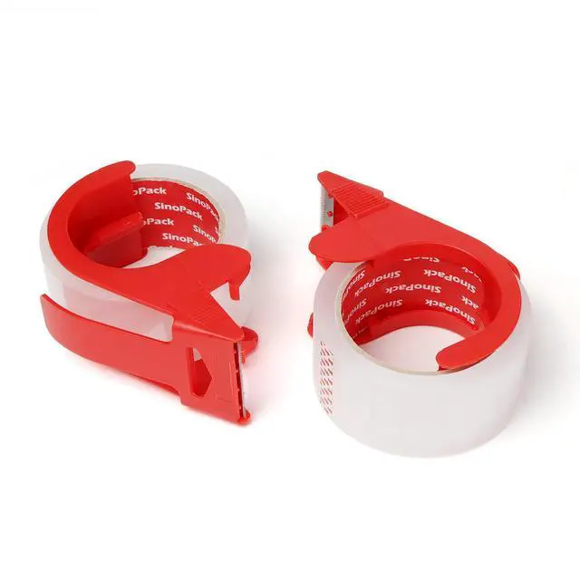 Alt view image 5 of 7 - Clear Packaging Tape with Dispenser 2Pack 1.88Inches X 55Yds Clear Packing Tape for Shipping and Moving, Strong Sealing on All Box Types SinoPack