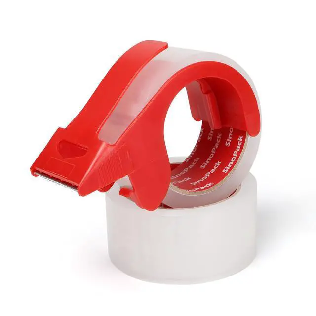 Alt view image 6 of 7 - Clear Packaging Tape with Dispenser 2Pack 1.88Inches X 55Yds Clear Packing Tape for Shipping and Moving, Strong Sealing on All Box Types SinoPack