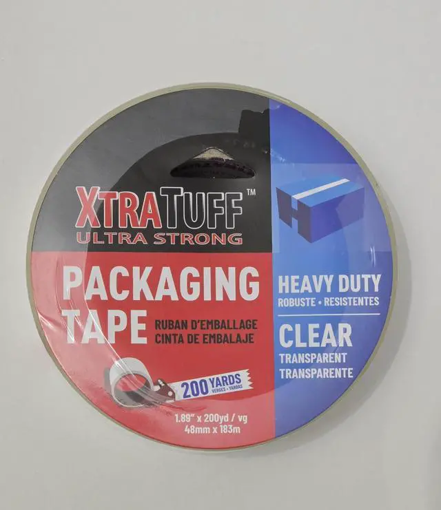 Main image of Heavy Duty Clear Packing Tape, 1.89" x 200 Yards Industrial Strength Shipping Tape for Moving, Storage, and Box Sealing High-Tack Adhesive, Moisture & Temperature Resistant