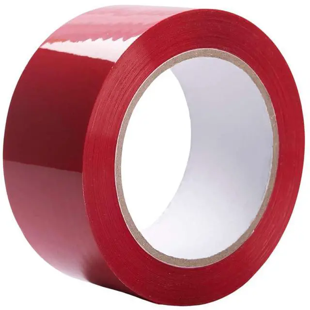Main image of Red Packing Tape 2 Inch x 55 Yards, 2 Mil Thick, Heavy Duty Colored Moving and Packaging Tape for Carton Sealing (1 Roll Red)