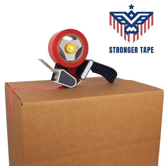 Alt view image 4 of 6 - Red Packing Tape 2 Inch x 55 Yards, 2 Mil Thick, Heavy Duty Colored Moving and Packaging Tape for Carton Sealing (1 Roll Red)