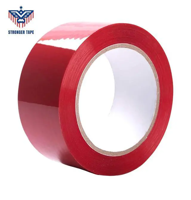Alt view image 6 of 6 - Red Packing Tape 2 Inch x 55 Yards, 2 Mil Thick, Heavy Duty Colored Moving and Packaging Tape for Carton Sealing (1 Roll Red)