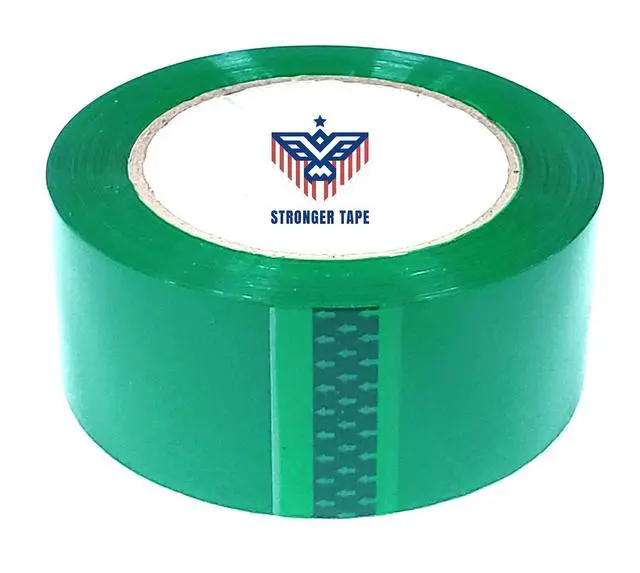 Alt view image 3 of 6 - Carton Sealing Tape,Green Packing Tape,Green Moving Tape, 2" Inch x 110 Yards, 2.0 Mil Thick, (6 Rolls) Heavy Duty Shipping Storage Tape for Carton Sealing,Packaging and Moving (Green)