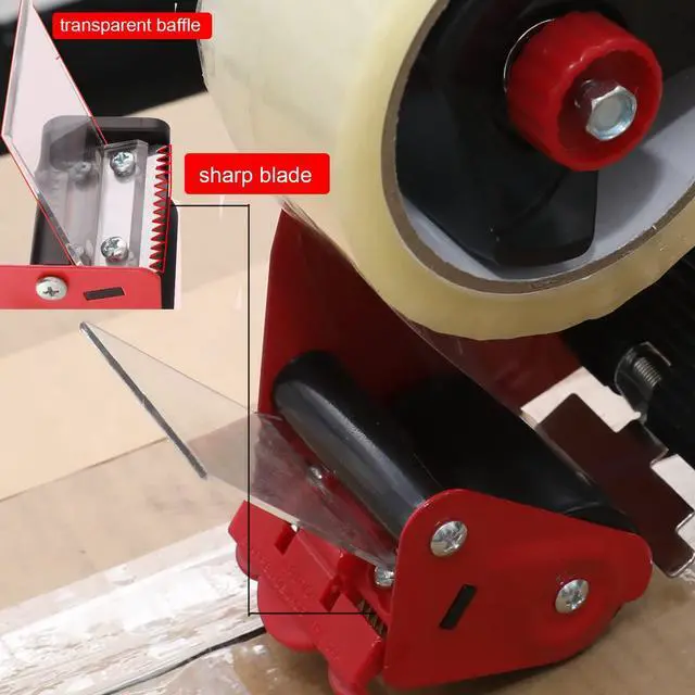 Alt view image 3 of 6 - 2-Pack Heavy Duty Tape Dispenser Gun, 2 Inch Professional Packing Tape Gun w/Ergonomic Silicone Non-Slip Handle. High-Volume Shipping & Moving Tool for Warehouse, E-Commerce, Amazon FBA Prep