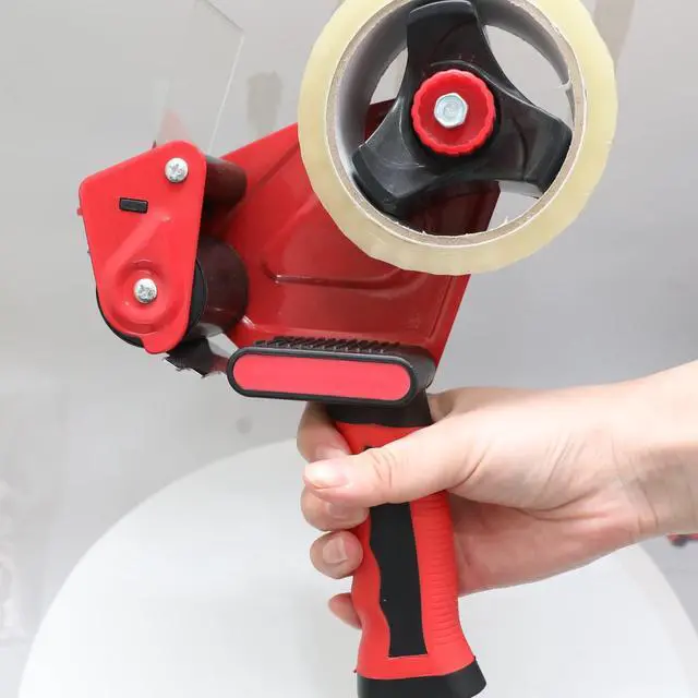 Alt view image 4 of 6 - 2-Pack Heavy Duty Tape Dispenser Gun, 2 Inch Professional Packing Tape Gun w/Ergonomic Silicone Non-Slip Handle. High-Volume Shipping & Moving Tool for Warehouse, E-Commerce, Amazon FBA Prep