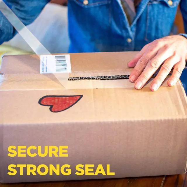 Alt view image 7 of 7 - Secure Seal Ultra Clear Packaging Tape, 2 Rolls Clear Packing Tape for Lighter Shipping Boxes, 1.88 in x 50 yd, Transparent Box Sealing Tape for Shipping, Mailing, Moving and Storage