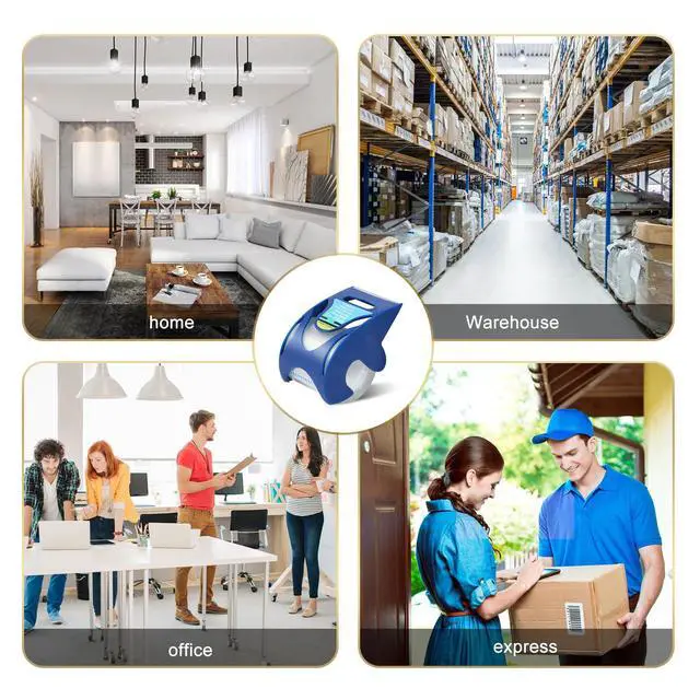 Alt view image 6 of 7 - 6 Rolls Clear Packing Tape - Quiet Packaging Tape 1.5 INCH Core Shipping Tape Refill Rolls Moving Tape for Packing Boxes, 2" x 25 Yards