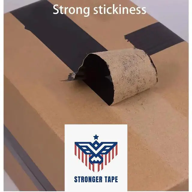Alt view image 2 of 4 - Black Carton Sealing Tape, 2 x 110 Yard, 2.0 mil Thick, Heavy Duty (1 Roll) for Moving, Packing, Shipping and Storage
