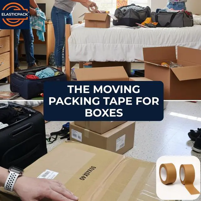 Alt view image 7 of 7 - Kraft Paper Packing Tape, Hand-Tear, Shipping, Storage & Moving, 2-Pack