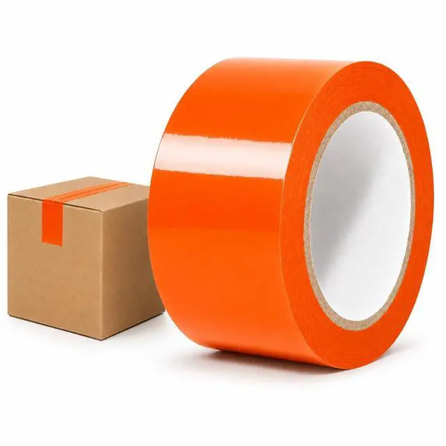 Main image of Orange Packing Tape, 2 Inch x 110 Yards, Industrial Carton Sealing Tape, Strong Acrylic Packaging Tape for Shipping, Moving, Color Coding, Box Sealing and Warehouse Use