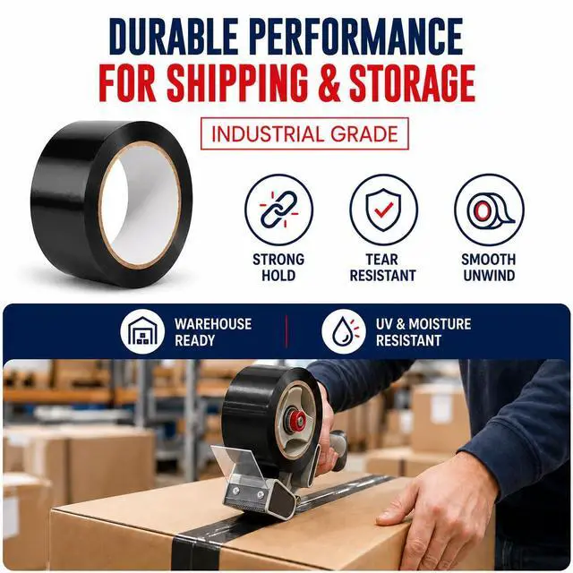 Alt view image 5 of 6 - Orange Packing Tape, 2 Inch x 110 Yards, Industrial Carton Sealing Tape, Strong Acrylic Packaging Tape for Shipping, Moving, Color Coding, Box Sealing and Warehouse Use