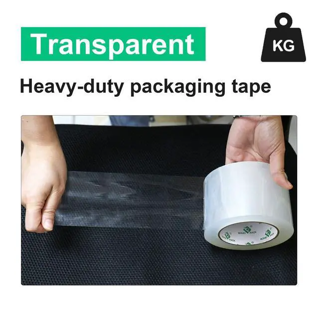 Alt view image 2 of 7 - Clear Packing Tape 3inch Wide, 2.7 Mil x 115 Yards, Industrial Grade Heavy Duty 3inch Wide Packaging Tape for Box Moving, Shipping, Mailing and Storage