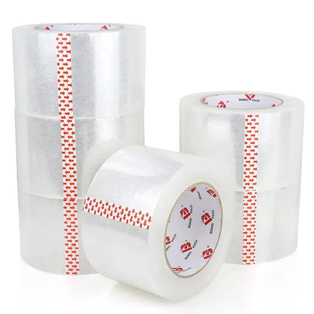 Main image of 3" Heavy Duty Packing Tape - 3 inch x 110 Yards, 2.4 mil Thick, Clear 3 Inch Wide Package Tape 6 Rolls, Total 660Y for Shipping, Mailing, Moving & Storage
