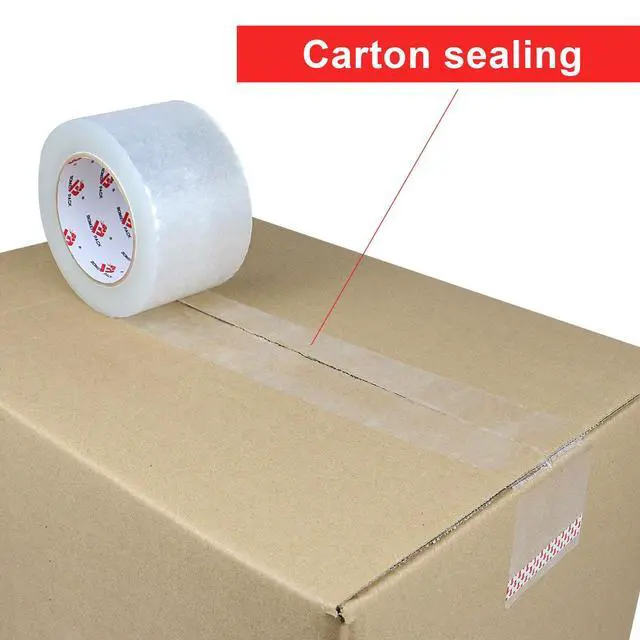 Alt view image 4 of 7 - 3" Heavy Duty Packing Tape - 3 inch x 110 Yards, 2.4 mil Thick, Clear 3 Inch Wide Package Tape 6 Rolls, Total 660Y for Shipping, Mailing, Moving & Storage