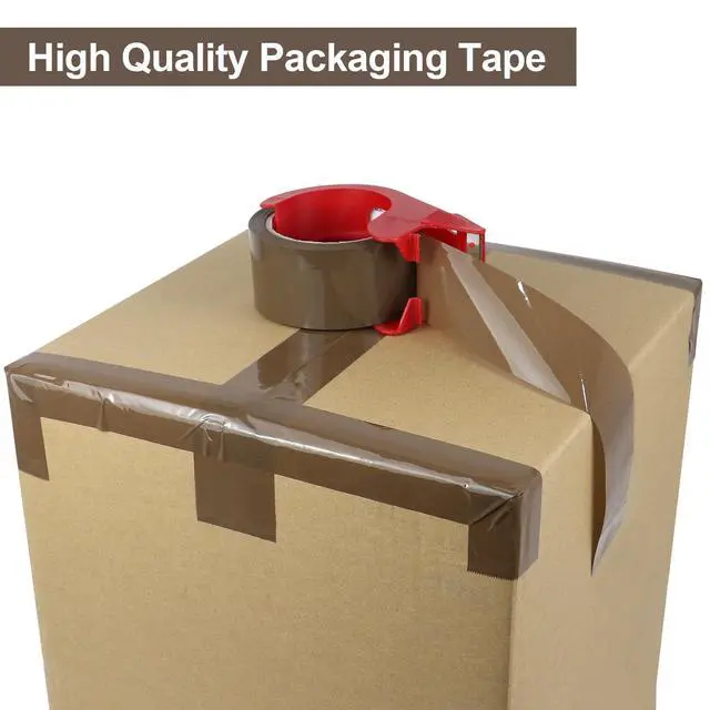 Alt view image 6 of 7 - Brown Packing Tape with Dispenser, 2.6 mil 1.88 inch x 55 Yards 3 Pack Total 165 Yards, Heavy Duty Brown Tape Package Refills for Shipping, Mailing, Moving & Storage