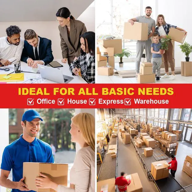 Alt view image 3 of 7 - Wide Transparent Tape 3 inch x 110 Yards (330ft), Industrial Grade 3 inch Wide Clear Heavy Duty Packing Tape for Box Office Moving, Shipping and Mailing