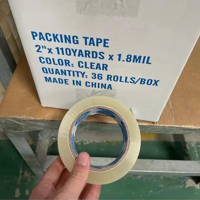 Alt view image 4 of 7 - Clear Packing Tape 1 pcs. 2" x 110 Yards, 1.8 MIL BOPP Transparent Shipping Tape, High Adhesion Box Sealing Tape for Moving, Packaging, Office & Home Use