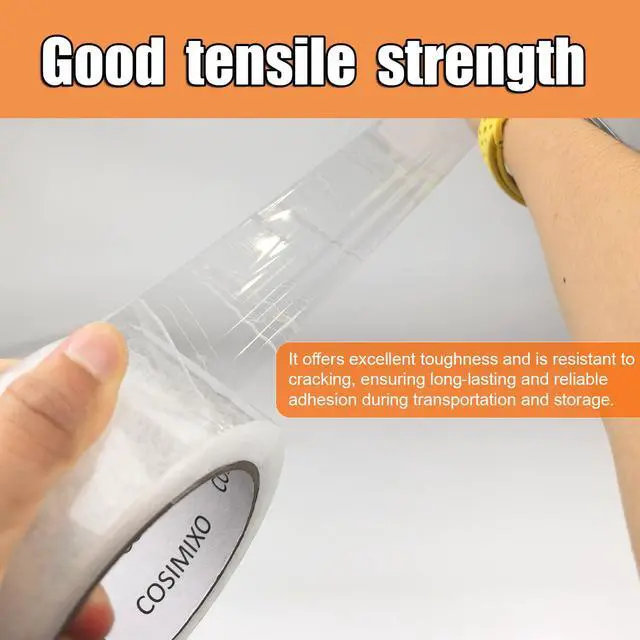 Alt view image 4 of 7 - Heavy Duty Clear Packing Tape 2.5Mil x 1.88" x 55Yards, 6 Rolls with Dispenser, Industrial Transparent Packaging Tape for Shipping Moving Sealing
