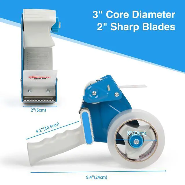 Alt view image 2 of 7 - Packing Tape Dispenser Gun with 6 Rolls Clear Shipping Tape