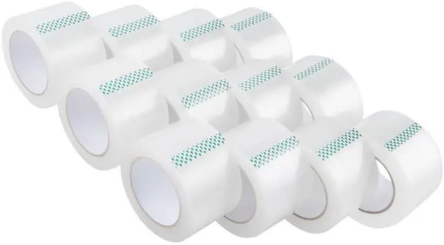 Main image of Heavy Duty Packing Tape 12 Rolls, Wide Packaging Tape, 3 in. x 90 Yd., 3 Mil Thick, Clear, Commercial Grade Carton Packaging Tape Refills, Shipping, Mailing, Moving Supplies & Storage