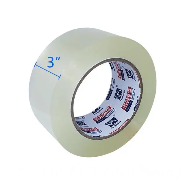 Alt view image 4 of 5 - 3" Heavy Duty Packing Tape 6 Rolls, Total 390Y, Clear, 2.7 mil, 3 inch x 65 Yards, Ultra Strong, Refill for Packaging and Shipping(3" Width, not 2" Width)