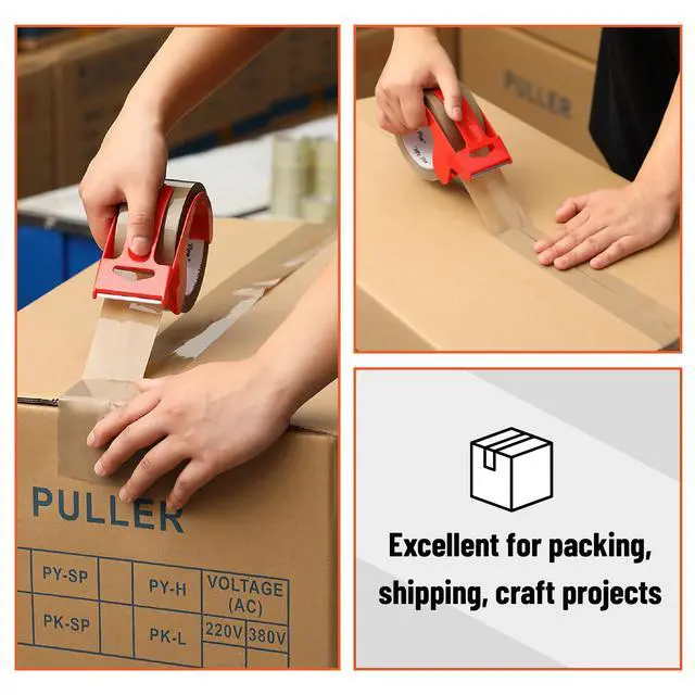 Alt view image 4 of 6 - Brown Packing Tape with Dispenser, 2 Inch x 60 Yards x 2.6 mil