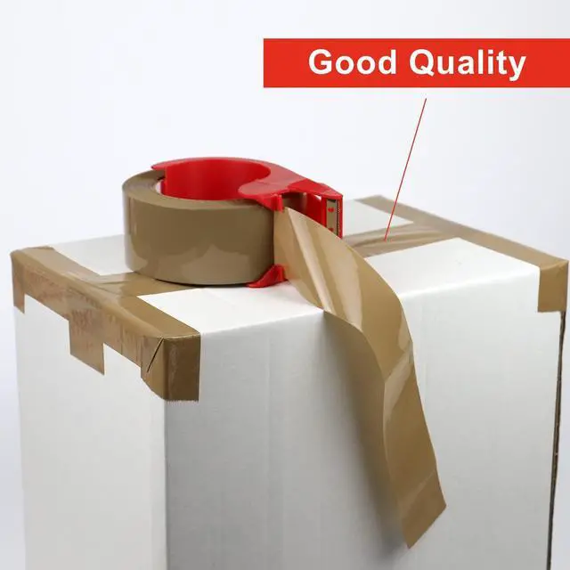 Alt view image 4 of 7 - Brown Packing Tape with Dispenser, 2.4 mil, 1.88 inch x 110 Yards 6 Rolls, Ultra Strong, Refill Industrial Shipping Box Packaging Tape for Moving, Office, & Storage