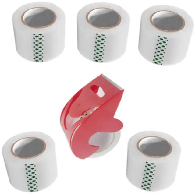 Main image of Heavy Duty Packaging Tape, 1.88" x 30 yd, Designed for Packing, Shipping and Mailing, Strong Seal on All Box Types, 1.5" Core, Clear, 6 Roll with Dispenser