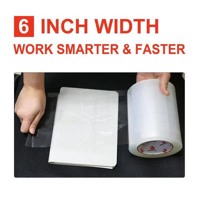 Alt view image 5 of 7 - Clear Shipping Tape 6" Wide, 6 inch x 110 Yards (330ft), Industrial Grade 6 inch Heavy Duty Packing Tape for Box Office Moving, Shipping and Mailing