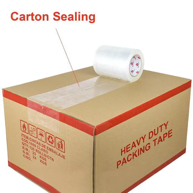 Alt view image 7 of 7 - Clear Shipping Tape 6" Wide, 6 inch x 110 Yards (330ft), Industrial Grade 6 inch Heavy Duty Packing Tape for Box Office Moving, Shipping and Mailing
